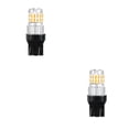 thumbnail image 2 of Speravity Paquete de 2 bombillas de freno, componente del vehículo, lámpara de señal de instalación práctica, luz de giro decorativa exquisita Luz amarilla 2piezas Speravity CBP448877, 2 of 6
