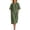 Army Green, variant on Long Dresses for Women Mini V-Neck Plus Size Womens Dress Short Sleeve A Line Casual Summer White XXL