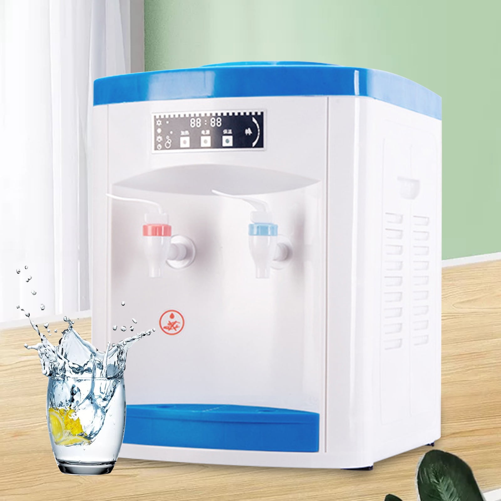 Water Cooler with Universal Smart Seat, Compatible with Different Bottled Water Sizes, 304 Stainless Steel Liner, Large Detachable Water Box