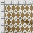 thumbnail image 2 of oneOone Cotton Poplin Twill Light Brown Fabric Check Argyle Sewing Material Print Fabric By The Yard 56 Inch Wide, 2 of 5