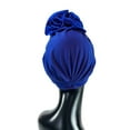 thumbnail image 4 of iHPH7 Hair Turban Turbans for Women Hair Scarf Chemo Hats for Women Head Wraps for Black Women, Blue One Size, 4 of 7