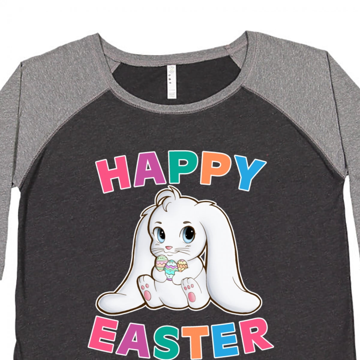 Inktastic Happy Easter Adorable Bunny Women's Plus Size T-Shirt 