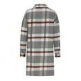 thumbnail image 6 of Autumn and Winter Plaid Jackets for Womens 2024 Plus Size Casual Long Sleeve Plaid Print Zipper Outwear Jackets, 6 of 8