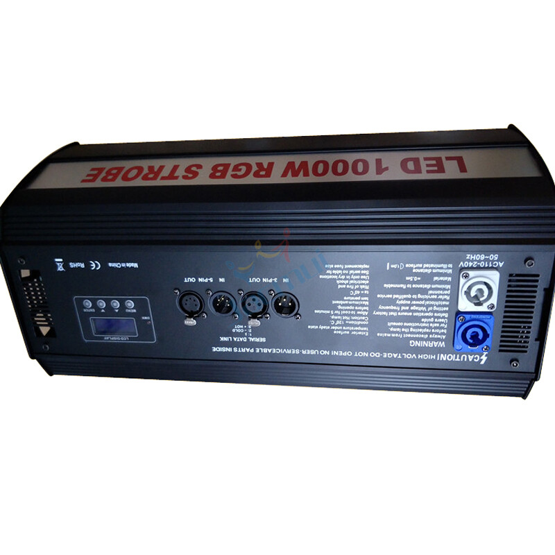 1000W LED Strobe Light Martin 4 Sections Color Change DMX512 Atomic Flash Light
