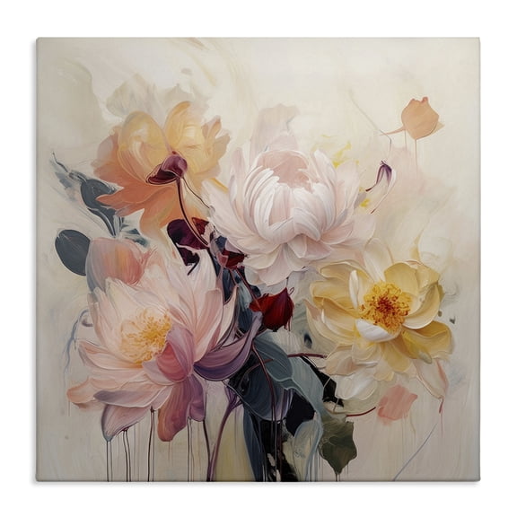 Stupell Industries Glam Elegant Blooming Dahlias Canvas Art, 17 x 17, by Irena Orlov