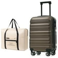 thumbnail image 4 of Lightweight Hardshell ABS Carry-On Luggage Set with Spinner Wheels and Foldable Duffel Bag for Travel Convenience, 4 of 8