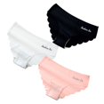 thumbnail image 1 of Bragas para mujer, conjunto de bragas sin costuras, ropa interior Invisible sólida, bragas sexis de cintura baja, ropa interior para mujer, lencería, triangulación de envíos, 3 uds. Tan Jianjun unisex, 1 of 2