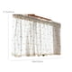 thumbnail image 3 of Decoración del hogar, cortinas para puertas, ventanas, cocinas, dormitorios, mosquiteras, divisorias, 17.7 pulgadas de alto, algodón., 3 of 9