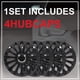 thumbnail image 3 of Hubcap de Cubierta de la Rueda, Cubierta de la Rueda de la Rueda Ligera 4 PCS R14 Para Ruedas de Acero de 14 Pulgadas, 3 of 7