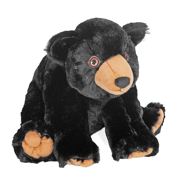 Wild Republic Cuddlekins Eco Black Bear, Stuffed Animal, 12 Inches, Plush Toy, Fill is Spun Recycled Water Bottles, Eco Friendly