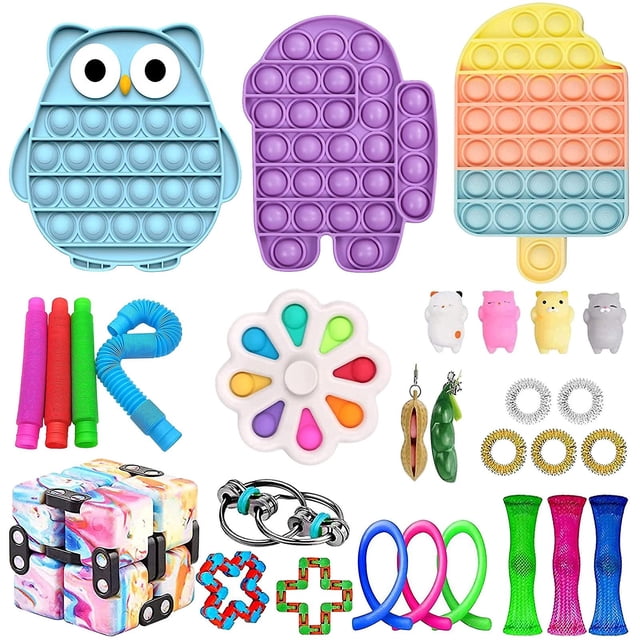 Juguete sensorial Push Bubble Fidget para aliviar el estrés del autismo