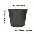 Netuera Premium Gallon Size Growing Black Plastic Nursery Plant ...