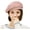 Pink, variant on Women's Chic Lace Beret French Dress Beret Vintage Summer Fascinator Hats for Ladys