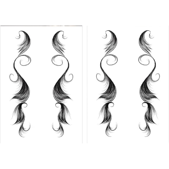 Tatouage Temporaire pour Cheveux de Bébé, Autocollants de Tatouage pour Cheveux de Bébé à la Mode, Tatouage pour Cheveux de Bébé Salon DIY Coiffure Gabarit de Tatouage Autocollants pour Cheveux Outil de Maquillage Imperméable et Durable pour Femmes