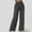 Gray, variant on Women's Wide Leg Jeans Casual High Waisted Straight Elastic Waist Denim Pants With Pockets Black XXL