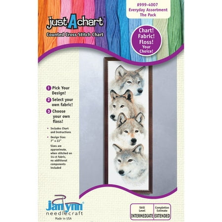 Janlynn Just-A-Chart "The Pack" Counted Cross Stitch Chart