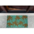 thumbnail image 2 of DII Floral Design Collection Natural Coir Doormat, 17x29", Palm Beach, 2 of 3