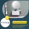 thumbnail image 2 of Robe de acero inoxidable gancho de baño de baño con sombrero de pared Hanger Space-Showing Ducha Organizador Hogar Ganchos de interior Dorm Silver, tipo 7 Monstrate HA010059-11B, 2 of 6