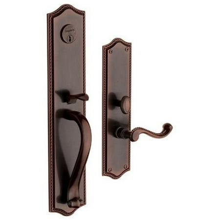 - Baldwin 6963.RENT Keyed Entry Bristol Mortise Lock Single Cylinder ;Venetian Bronze