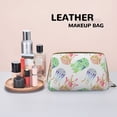 thumbnail image 4 of Gradient Jellyfish Makeup Bag, Large Capacity Travel Cosmetic Bag for Women Girls- Travel Toiletry Bag Leather Portable Waterproof Makeup Case Organizer with Handle, 4 of 4