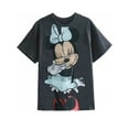 thumbnail image 4 of Camiseta de la familia de Disney para mujer, Camiseta de algodón con estampado de dibujos animados de Winnie the Pooh, Mickey Mouse, Stitch, hada Dumbo SIMBA, 4 of 4