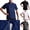 #01 Black 【Mix, Match & Rotate: Stock Up on Daily Colors】, variant on Men's Short Sleeve Chef Work Shirt Breathable Cotton Stand Collar Button Up Chef Coat Uniform for Kitchen Cooking | TOPLIU,Gray M