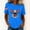 Blue, variant on Womens 250 Anniversary USA Shirt Short Sleeve Patriotic Eagled-250 Graphic Summer Tops 4Th of July Crewneck Holiday Festival Tees Casual Tshirts Black XL