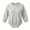 Gray, variant on QIbmong Newborn Infants Cotton Romper Long Sleeve Crew Neck Soft Outwear Bodysuit Casual Pull on Snap Button Fall Winter Clothes(12-18 Months,Yellow)