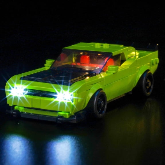 Light kit Compatible with Lego 77237 Dodge Challenger SRT Hellcat Sports Car - No Model Only Light, LED Lighting Accessories Compatible with Lego 77237