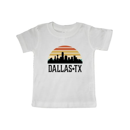 

Inktastic Dallas Texas Skyline Vintage Gift Baby Boy or Baby Girl T-Shirt