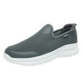 thumbnail image 1 of Men's Sneakers Under $25 Fashion Summer Men Sneakers Breathable Mesh Shallow Mouth Slip On Lightweight Casual Shoes Male Shoes(Grey,9), 1 of 8