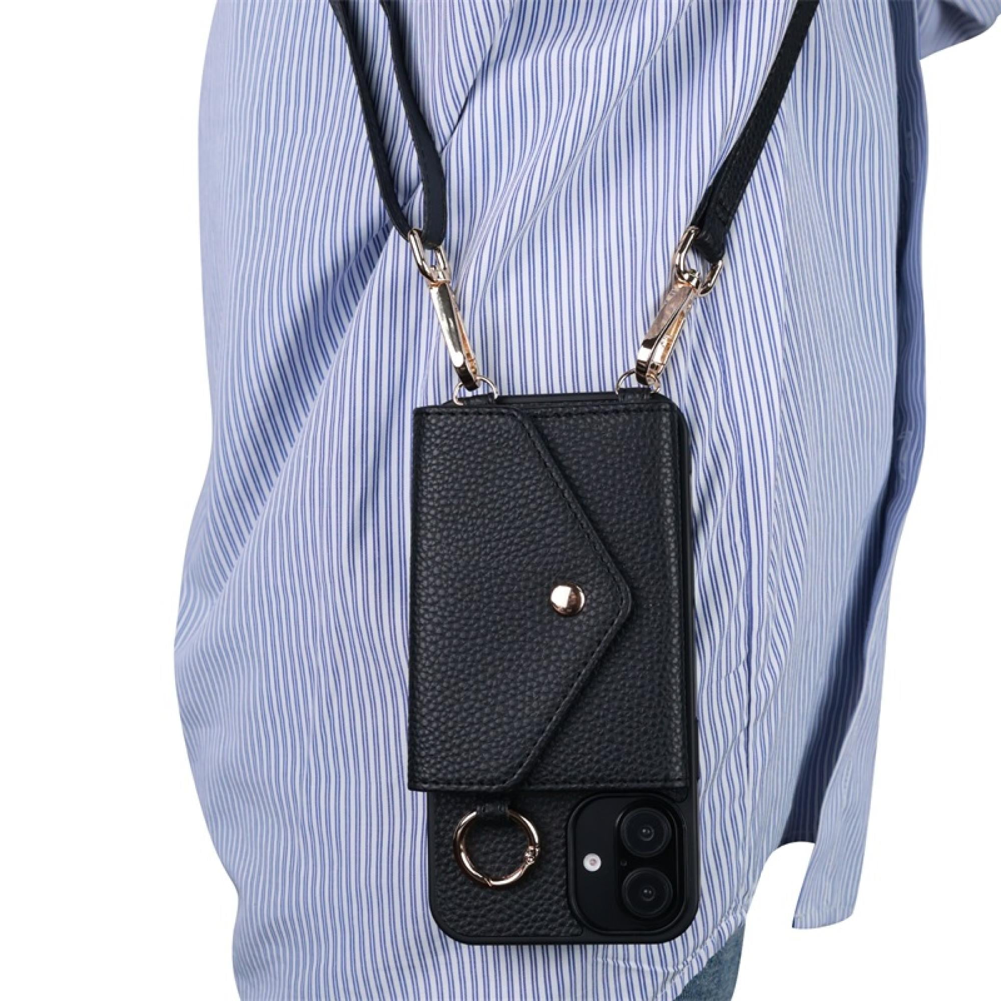 Crossbody Wallet Case with Card Holder & Kickstand compatiable with iPhone 16