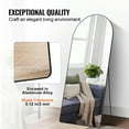 thumbnail image 4 of KFFKFF Arched Full Length Mirror 71'' x 32'' Full Body Mirror Standing Hanging, 4 of 9