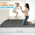 thumbnail image 3 of SereneLife Full Size Inflatable Premium Airbed Flocked Mattress w/ Internal Pump, 3 of 7