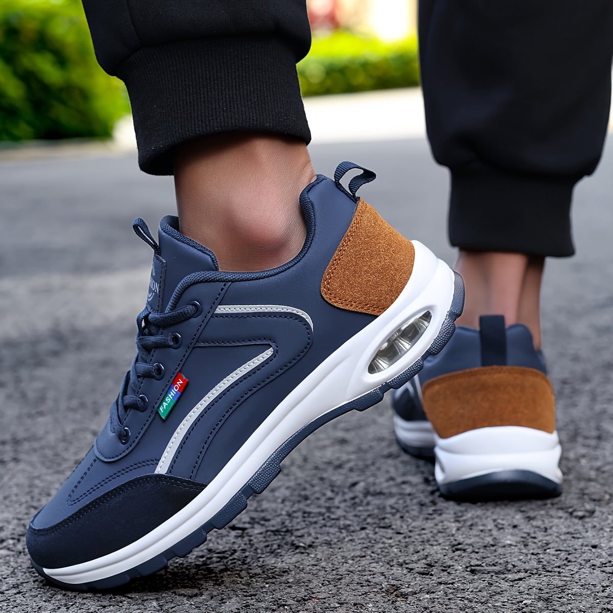 [sneakers] Men'S Athletic Casual Shoes with Air Cushioning, Comfortable And Outdoor Hiking And Lightweight for Driving, Leisure, Training,