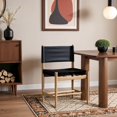 thumbnail image 6 of Meridian Furniture Rawlins Black Vegan Leather Upholstered Dining Chair, Set of 2, 6 of 12