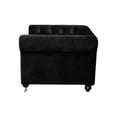thumbnail image 2 of American Home Classic Claire 15" Velvet and Solid Wood Bench in Gold and Navy, 2 of 11
