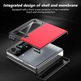 thumbnail image 2 of Magnetic for Samsung Galaxy Z Flip 4 Case with Ring Holder, [Hinge Protection] Built in Screen Protector & Camera Protection Slim Thin Hard PC Kickstand Shockproof Protective Case, Red, 2 of 14