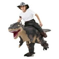 thumbnail image 4 of Inflatable Costume Dinosaur Riding T Rex Air Blow up Funny Party Halloween Costume for Adult, 4 of 6