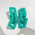 thumbnail image 4 of Daolelai French Solid Color Acrylic Vintage Earrings, 4 of 5