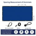 thumbnail image 5 of Privacy Fence Screen Heavy Duty Windscreen Fencing Mesh Fabric Shade Net Cover with Brass Grommtes for Outdoor Wall Garden Yard Pool Deck, 6'x31' Blue, 5 of 7