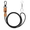 thumbnail image 6 of Neck Lanyard Braided Leather Badge Lanyards Adjustable Length Long Strap, 6 of 12
