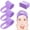 Light Purple, variant on 4 PCS Spa Terry Cloth Headband, Adjustable Stretch Makeup Hair Band for Sport, Yoga, Shower, Facial