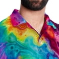 thumbnail image 5 of tie dye43 Men's Short Sleeve Hawaiian Beach Poplin Shirt Casual Printed Button Down Summer Unisex Shirt, 5 of 6
