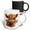 Multicolor, variant on 3drose, Cute Highland Cow with Blue Butterflies Illustration, 15oz Two-tone Blue Mug