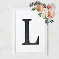 thumbnail image 4 of Balsa Circle 8" Black Solid Letter L Self-Adhesive Rhinestones Gems Sticker, 4 of 8