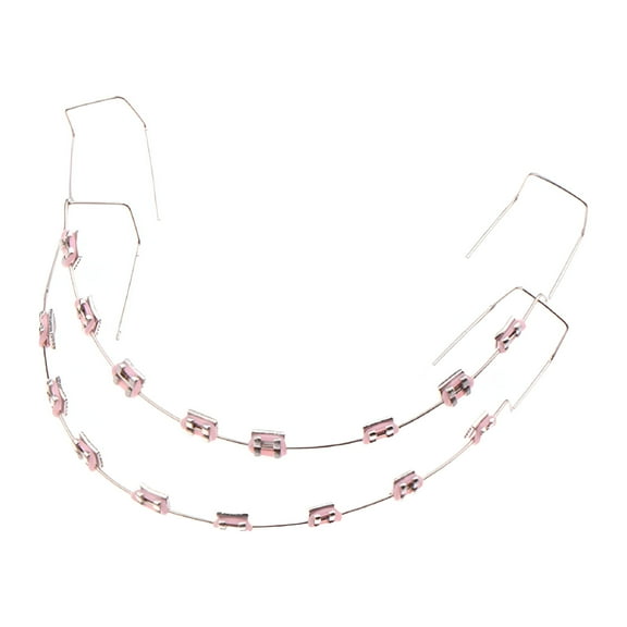 BESTSKY Braces Decoration Fashion Braces Decoration Chain Oral Braces Decoration Tooth Brackets Braces Colorful Braces (Light Pink)