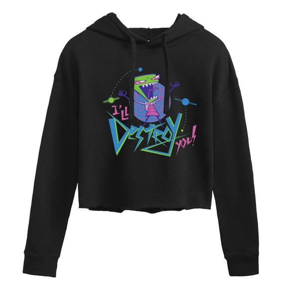 Invader ZIM - Cropped Graphic Hoodie