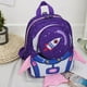 thumbnail image 4 of Bolso Mochila escolar de nailon de 2 uds. Mochila cohete 3D de dibujos animados para jardín de infantes (púrpura), 4 of 4