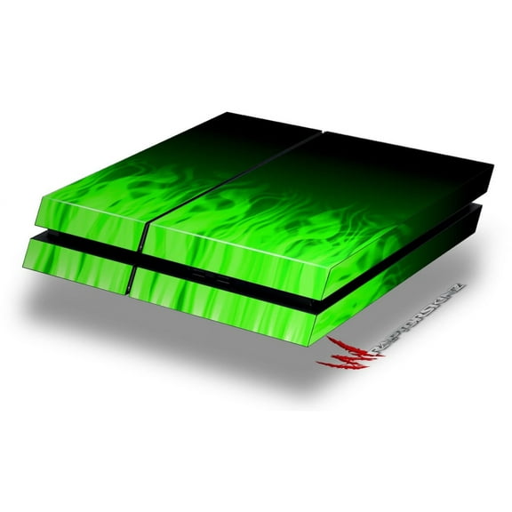 Fire Green - Decal Style Skin fits original PS4 Gaming Console by WraptorSkinz